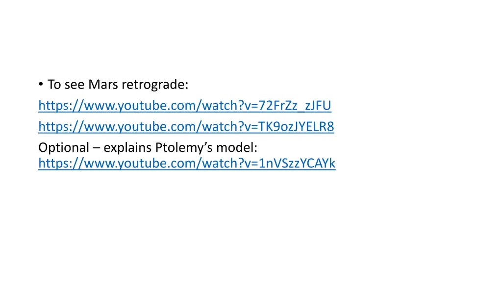 to see mars retrograde https www youtube