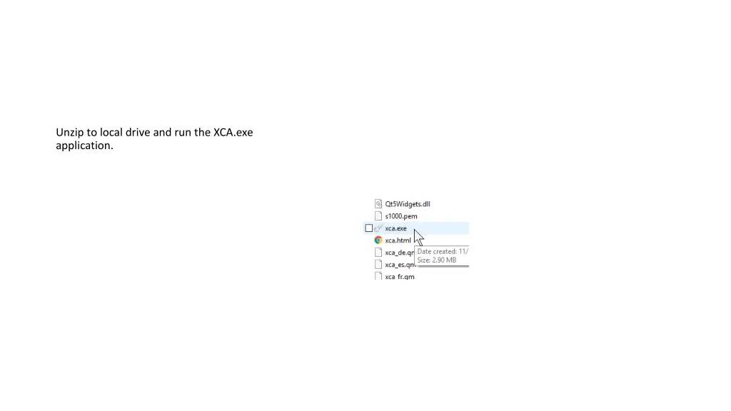 unzip to local drive
