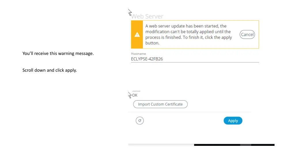 you ll receive this warning message