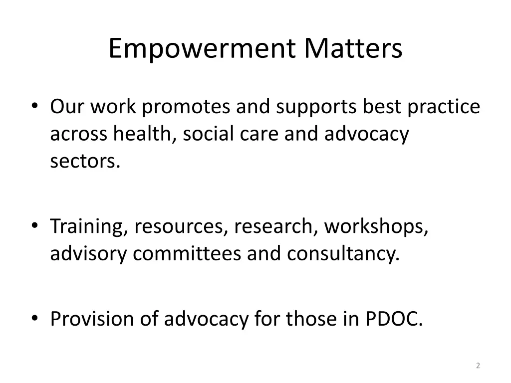 empowerment matters
