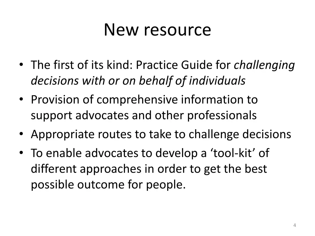 new resource