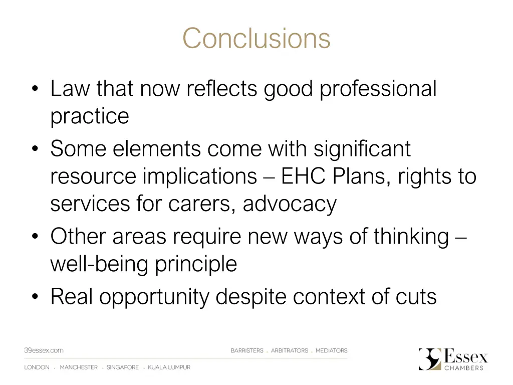 conclusions