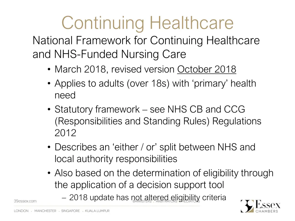 continuing healthcare