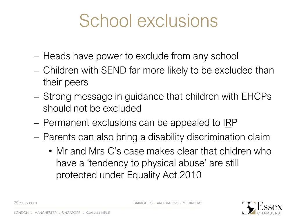 school exclusions