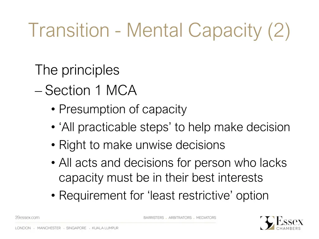 transition mental capacity 2