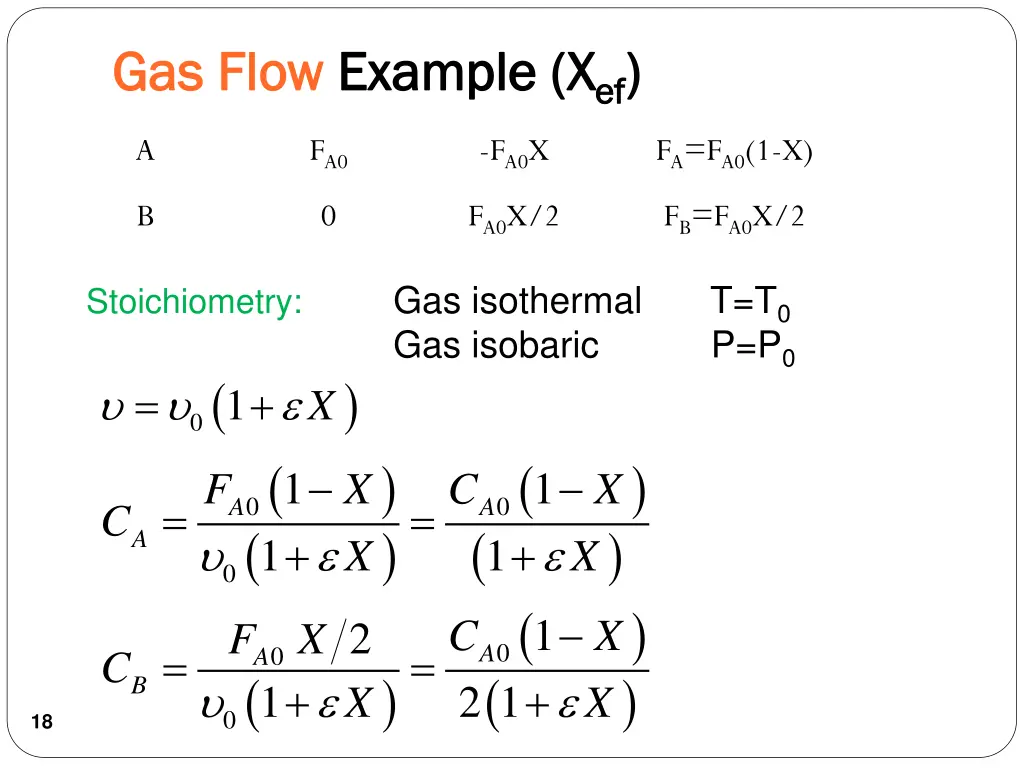gas flow gas flow example example x x ef ef 2
