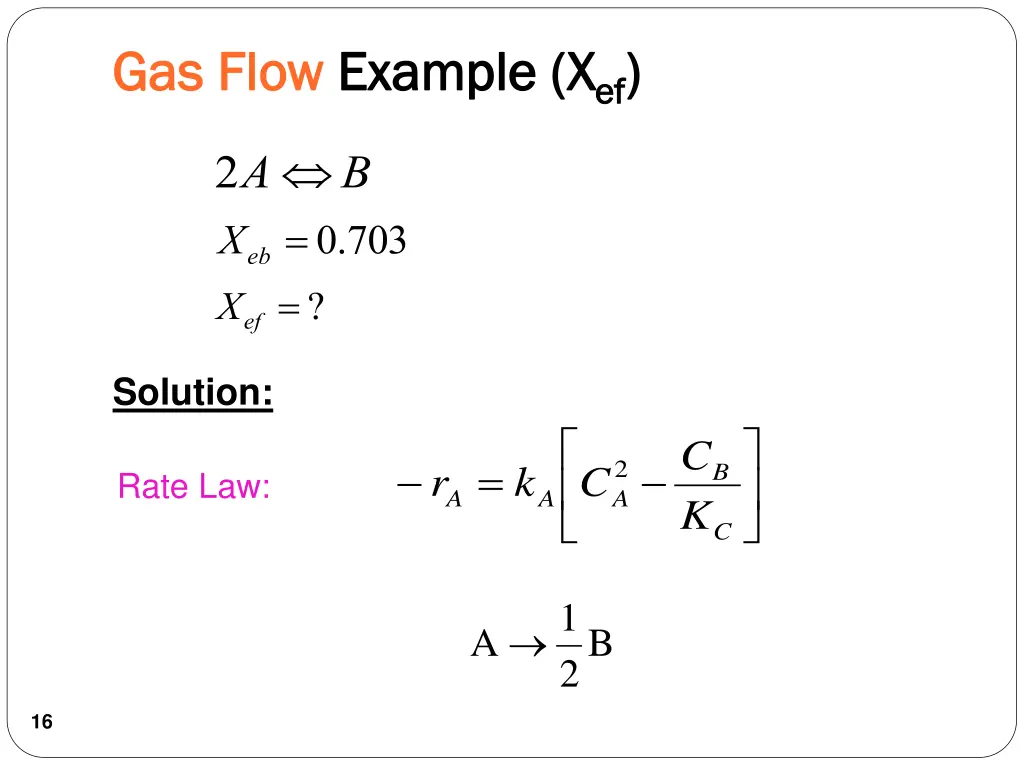 gas flow gas flow example example x x ef ef