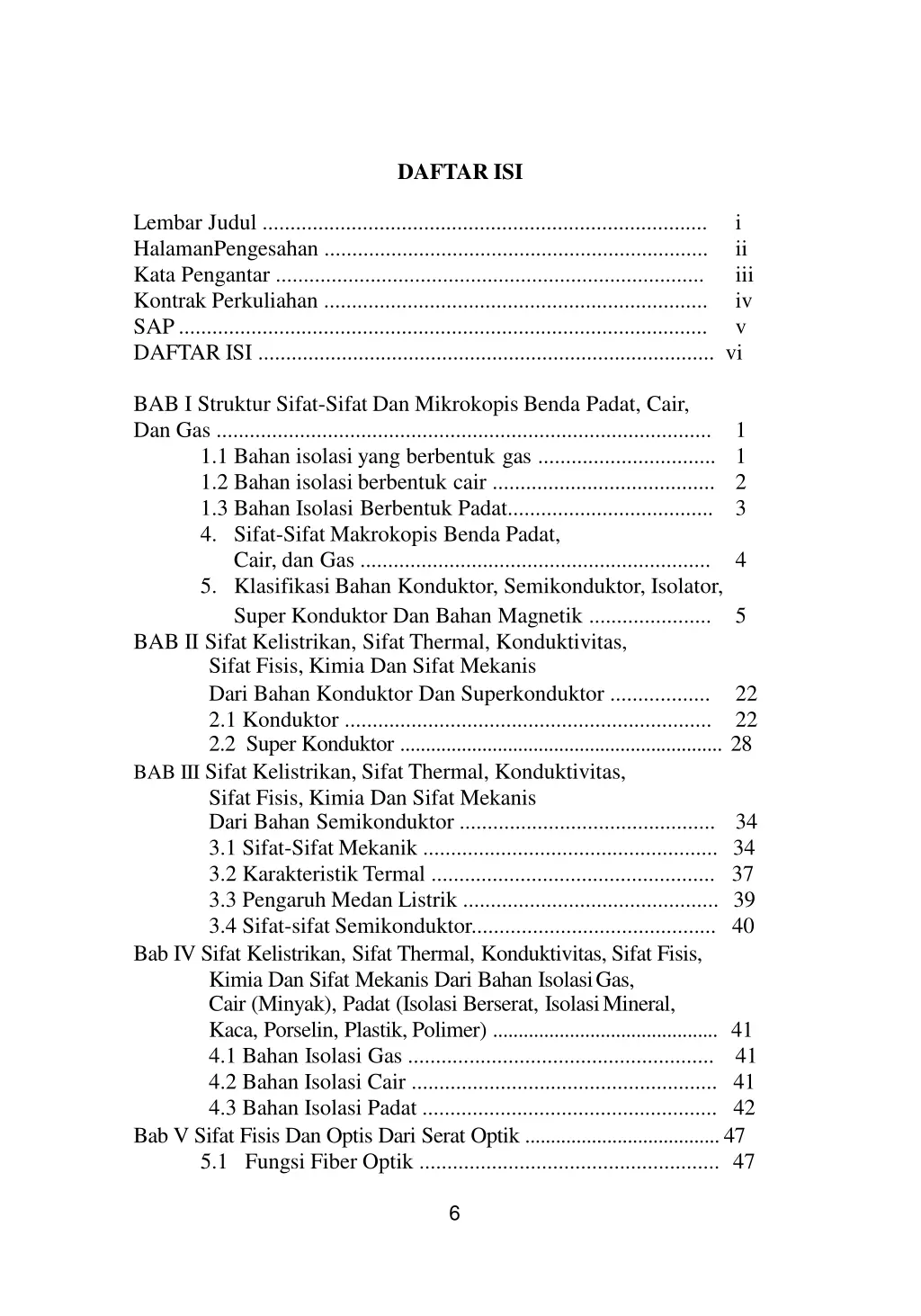 daftar isi