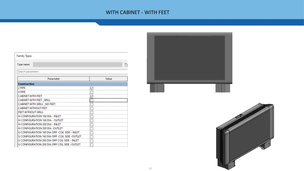 with cabinet with feet