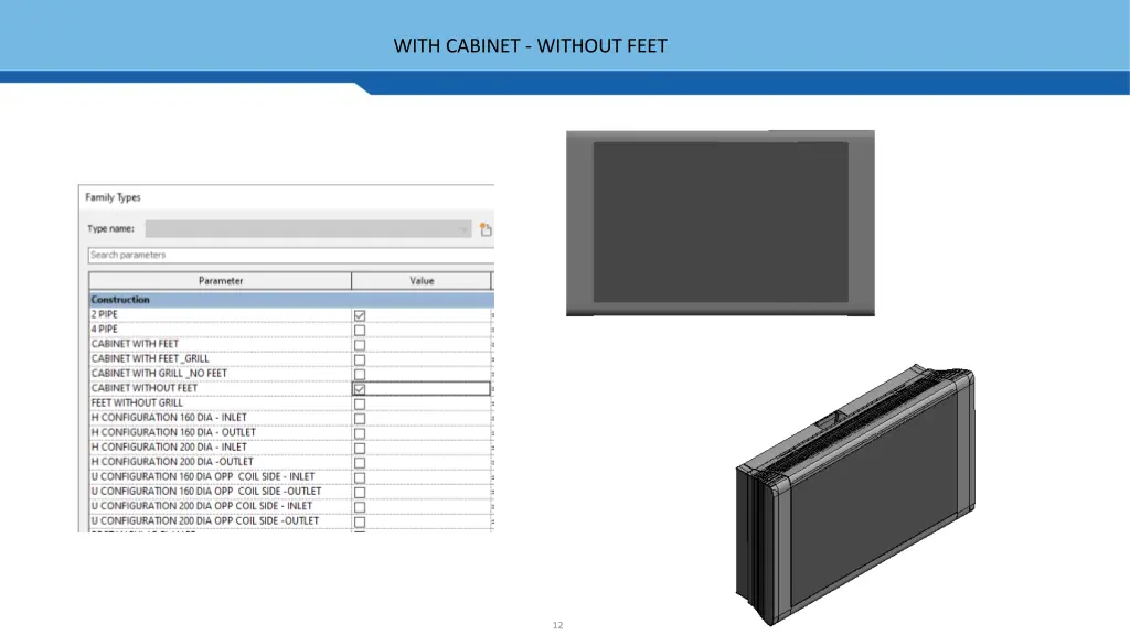 with cabinet without feet