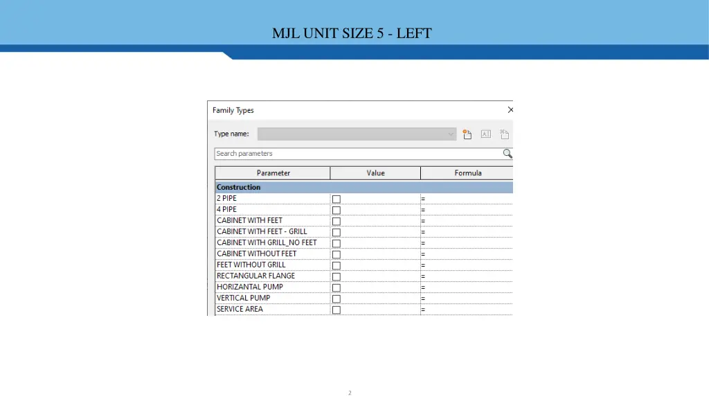 mjl unit size 5 left