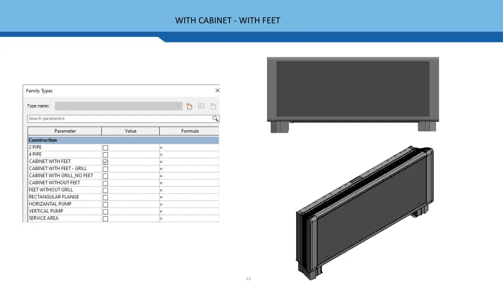 with cabinet with feet