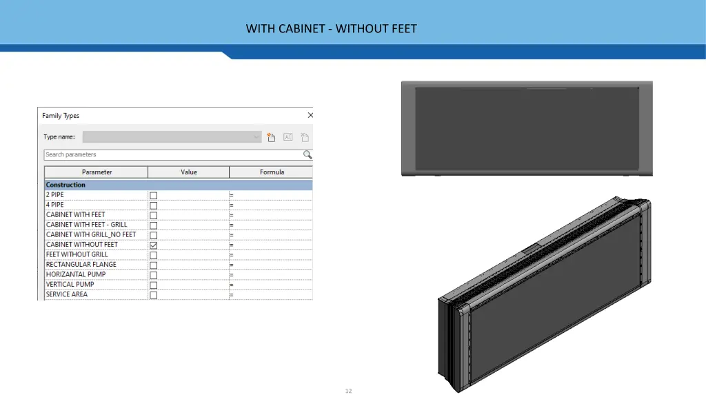with cabinet without feet