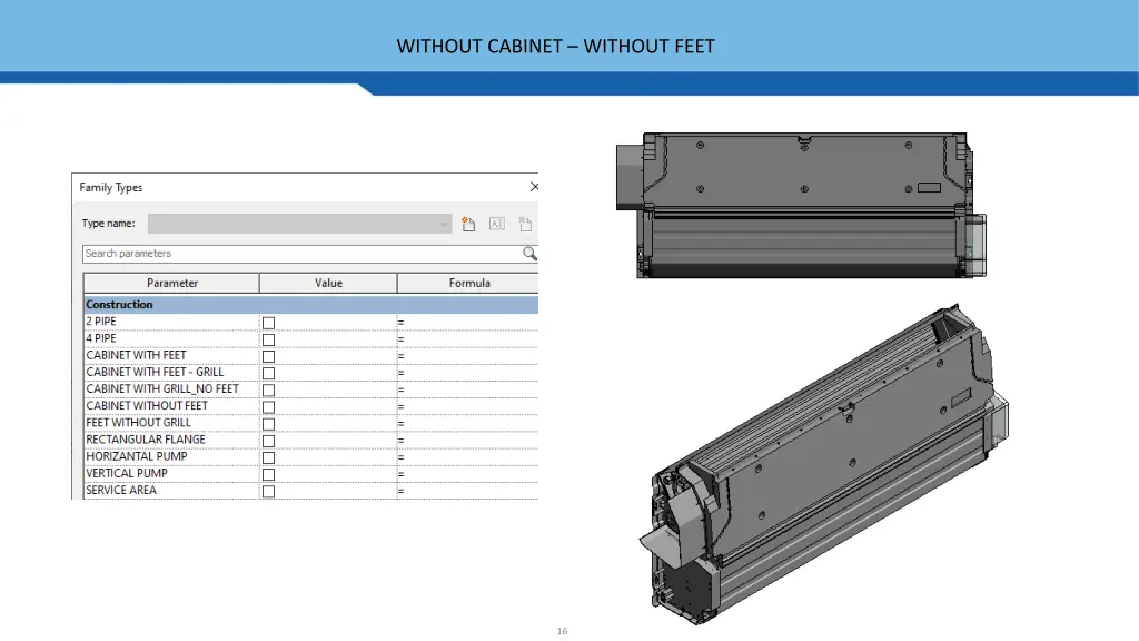 without cabinet without feet