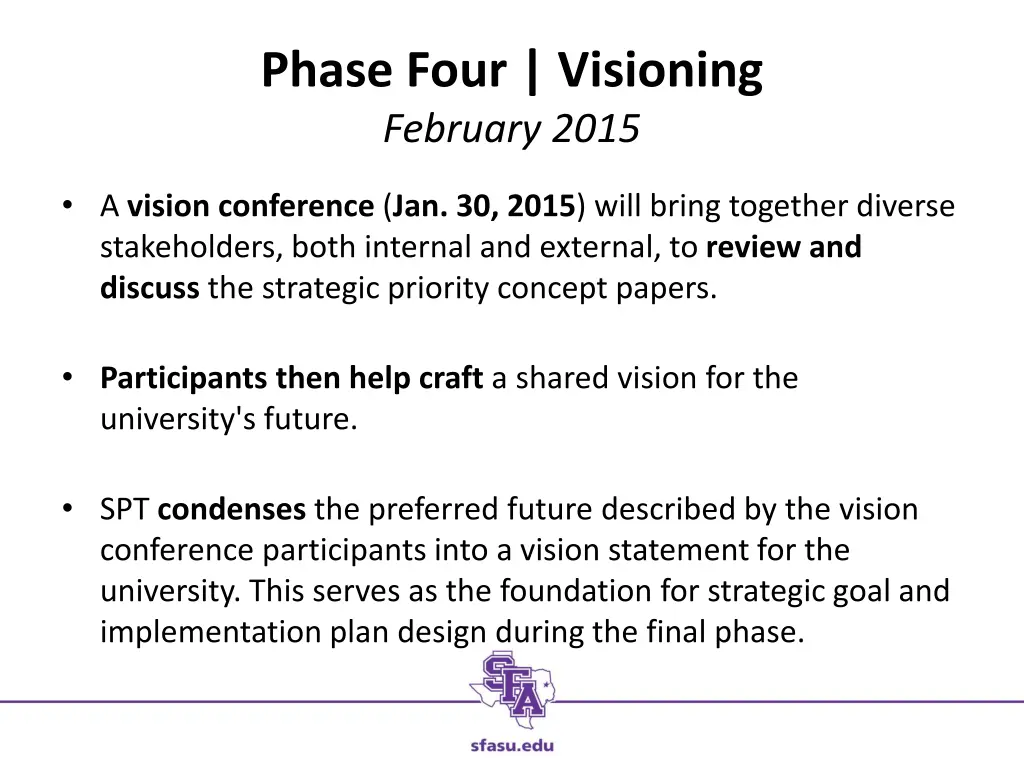 phase four visioning february 2015