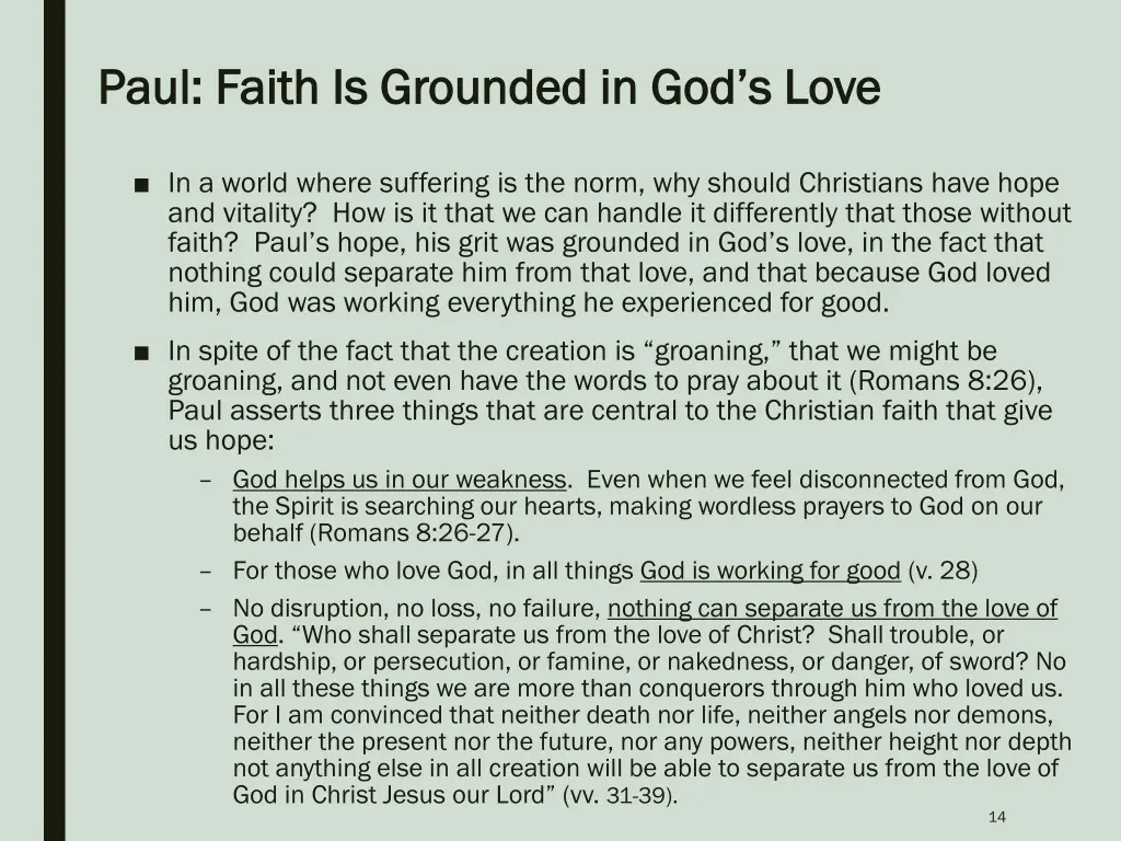 paul faith is grounded in god s love paul faith