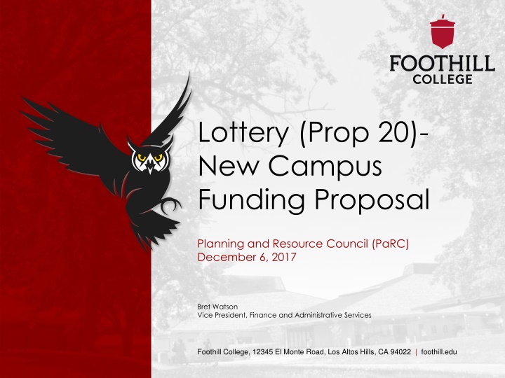 lottery prop 20 new campus funding proposal