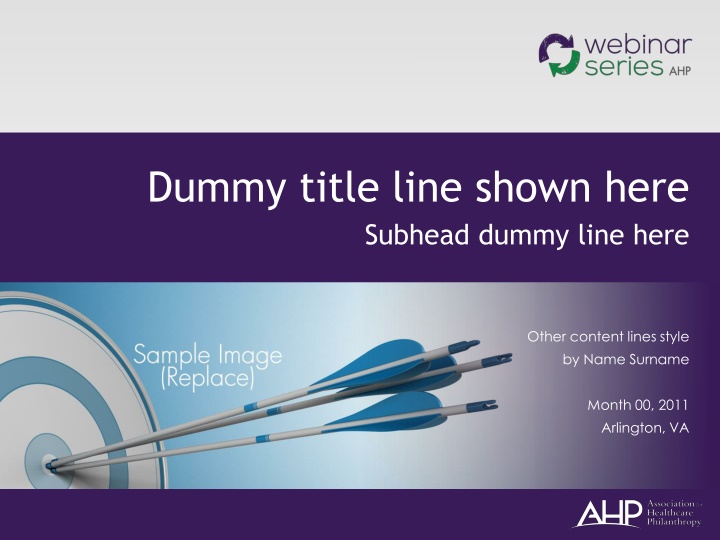 dummy title line shown here subhead dummy line