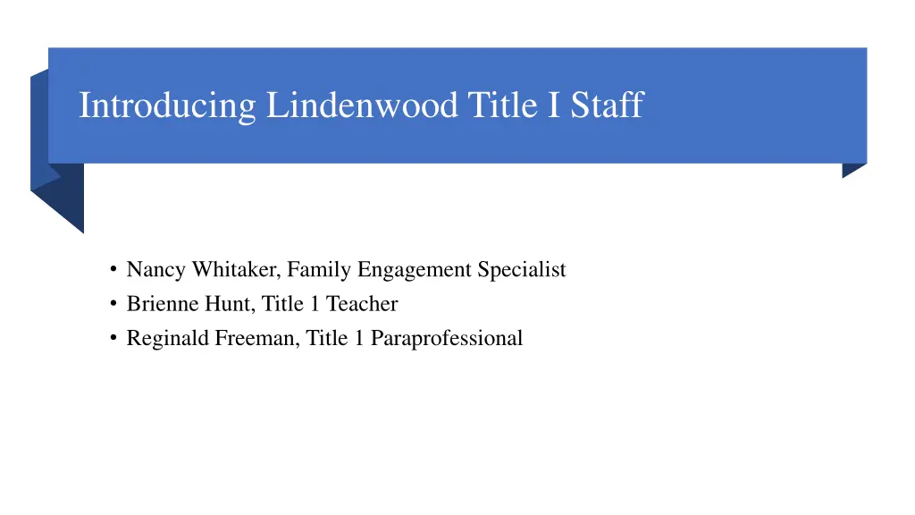 introducing lindenwood title i staff