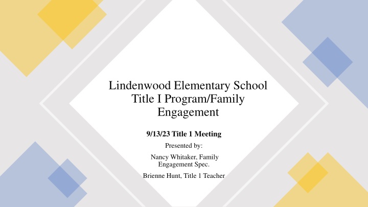 lindenwood elementary school title i program