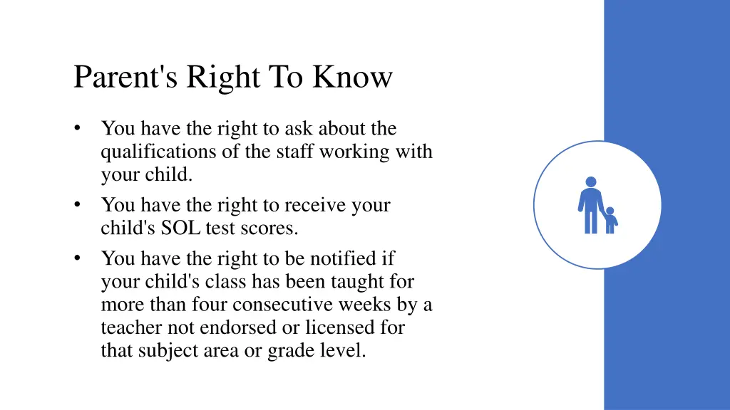 parent s right to know