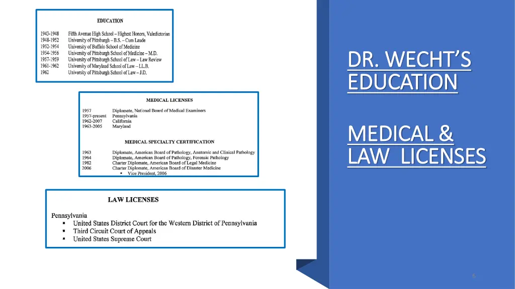 dr wecht s dr wecht s education education