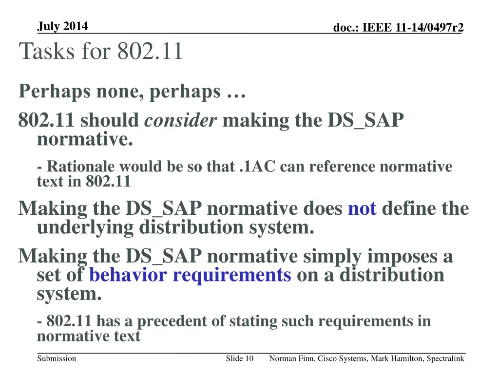 july 2014 tasks for 802 11