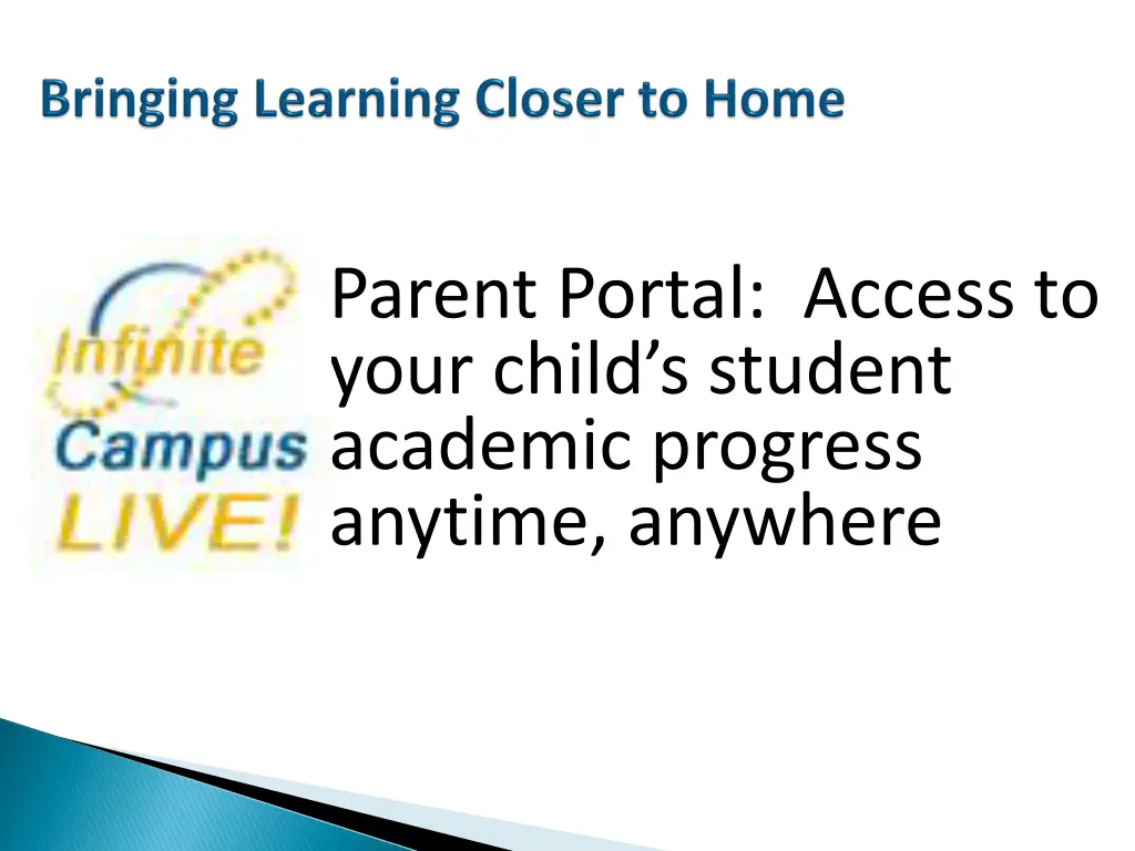 parent portal access to your child s student