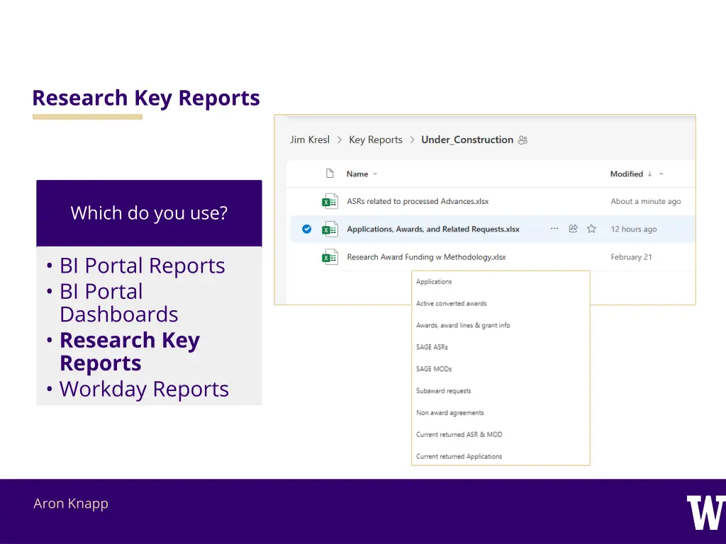 research key reports