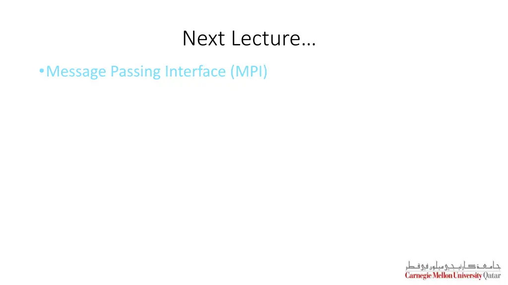 next lecture
