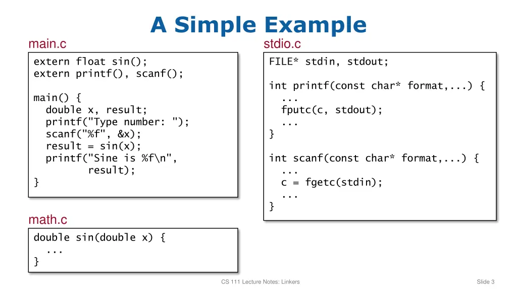 a simple example