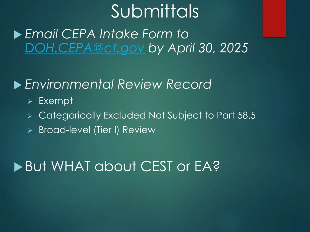 submittals