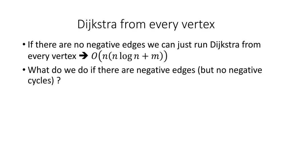 dijkstra from every vertex