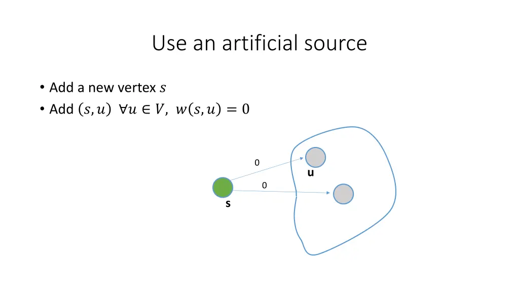 use an artificial source