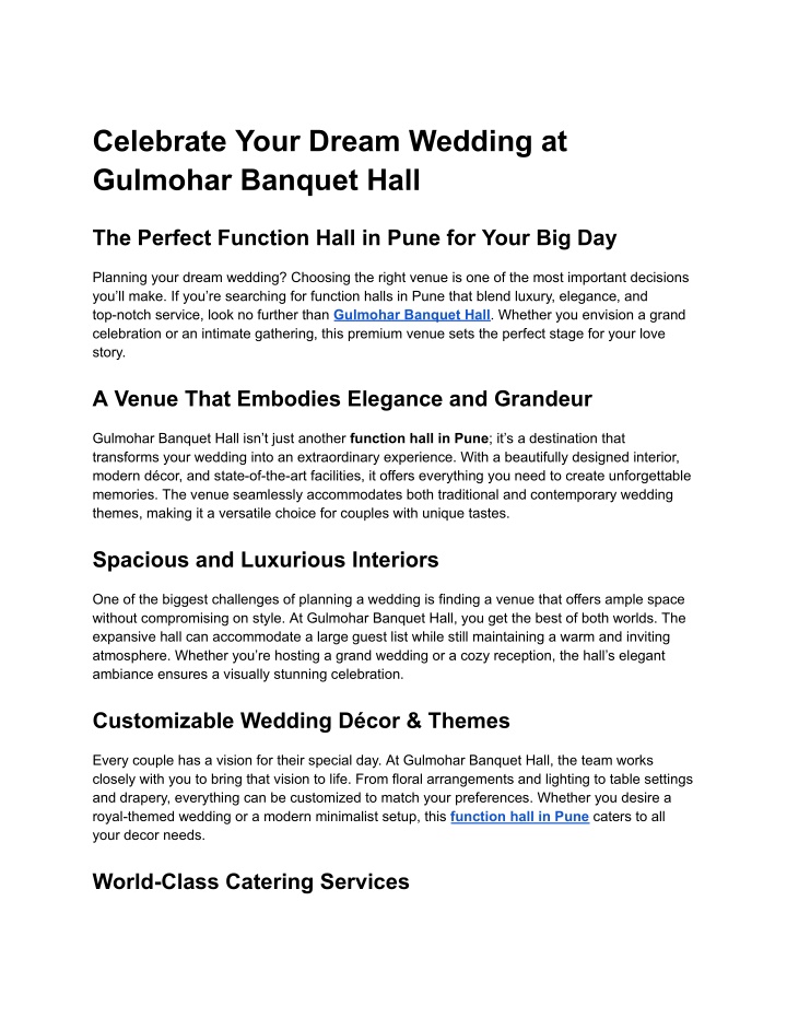 celebrate your dream wedding at gulmohar banquet