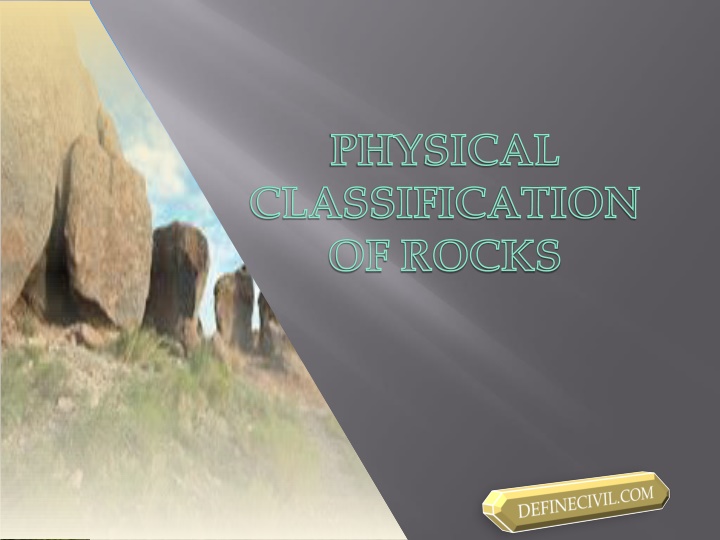 physical classification of rocks