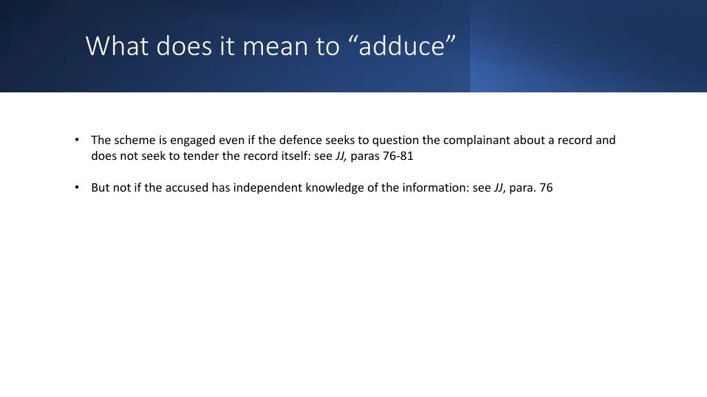 what does it mean to adduce
