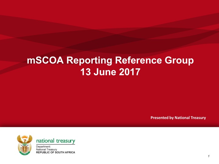 mscoa reporting reference group 13 june 2017