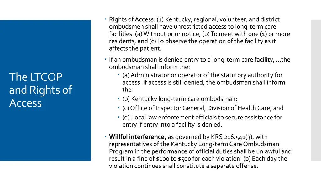 rights of access 1 kentucky regional volunteer