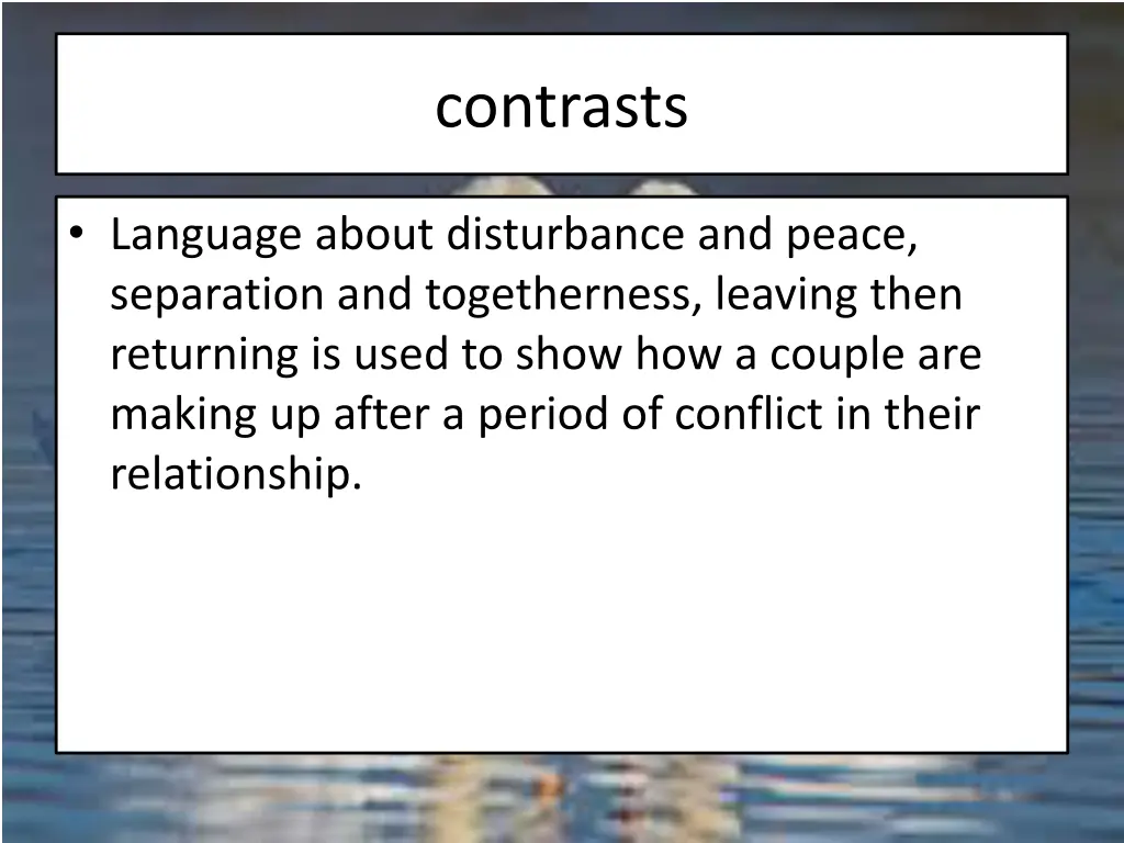 contrasts