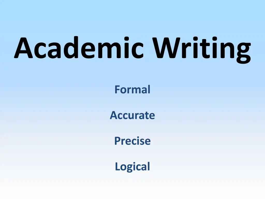 academic writing