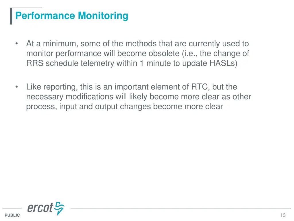 performance monitoring