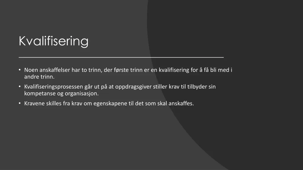kvalifisering