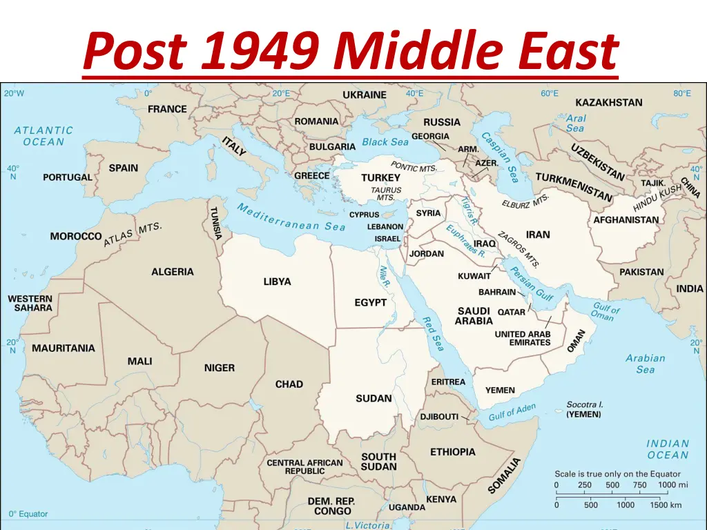 post 1949 middle east