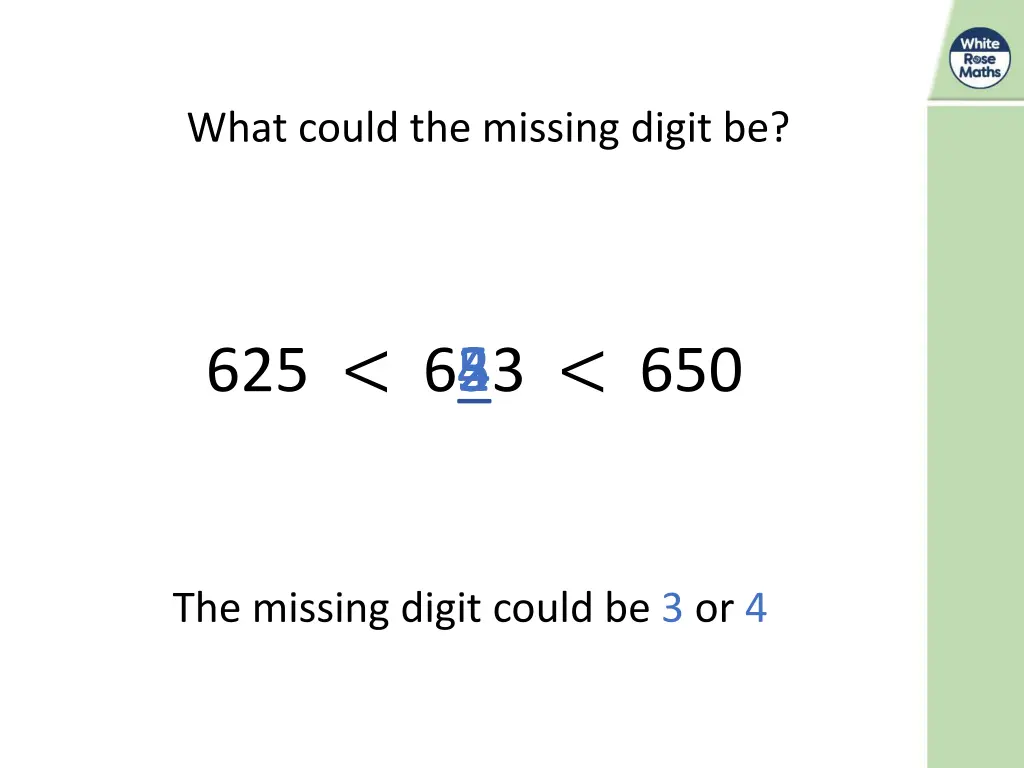 what could the missing digit be