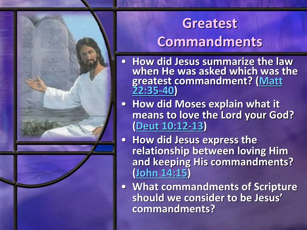 greatest commandments