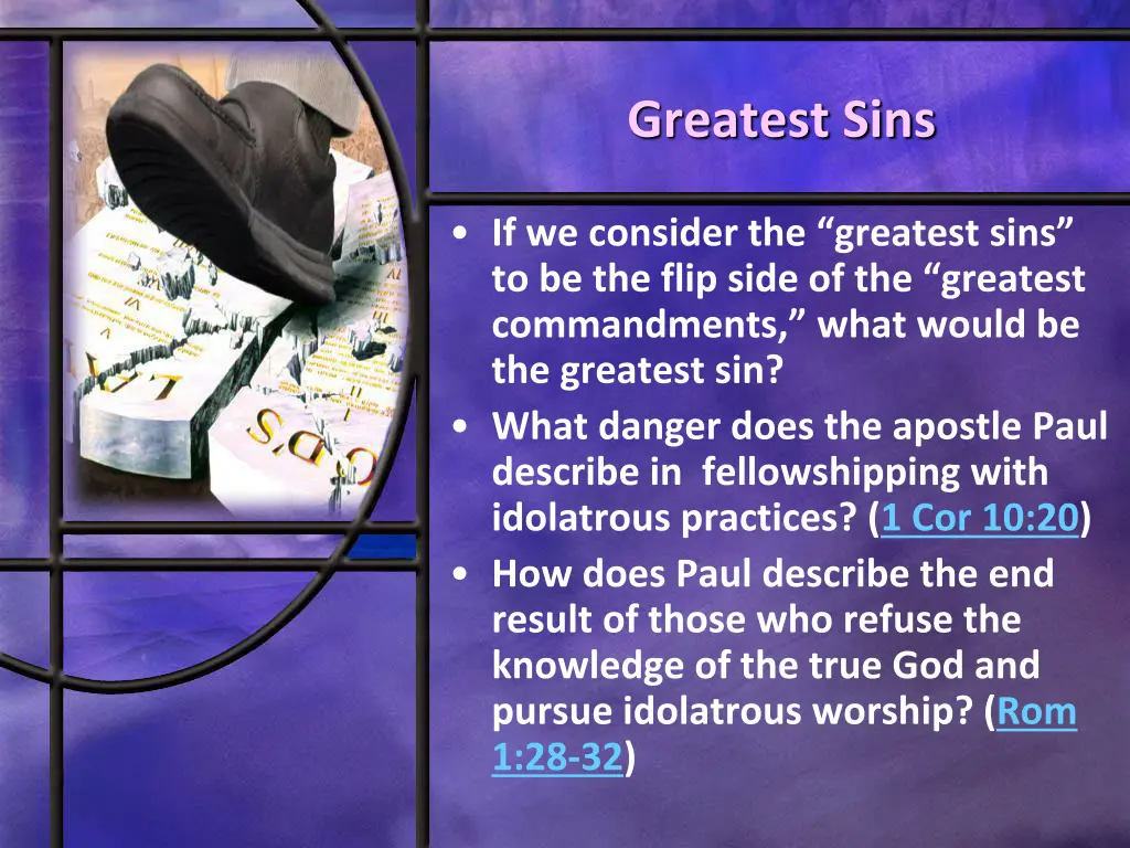 greatest sins