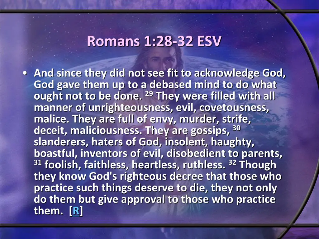 romans 1 28 32 esv