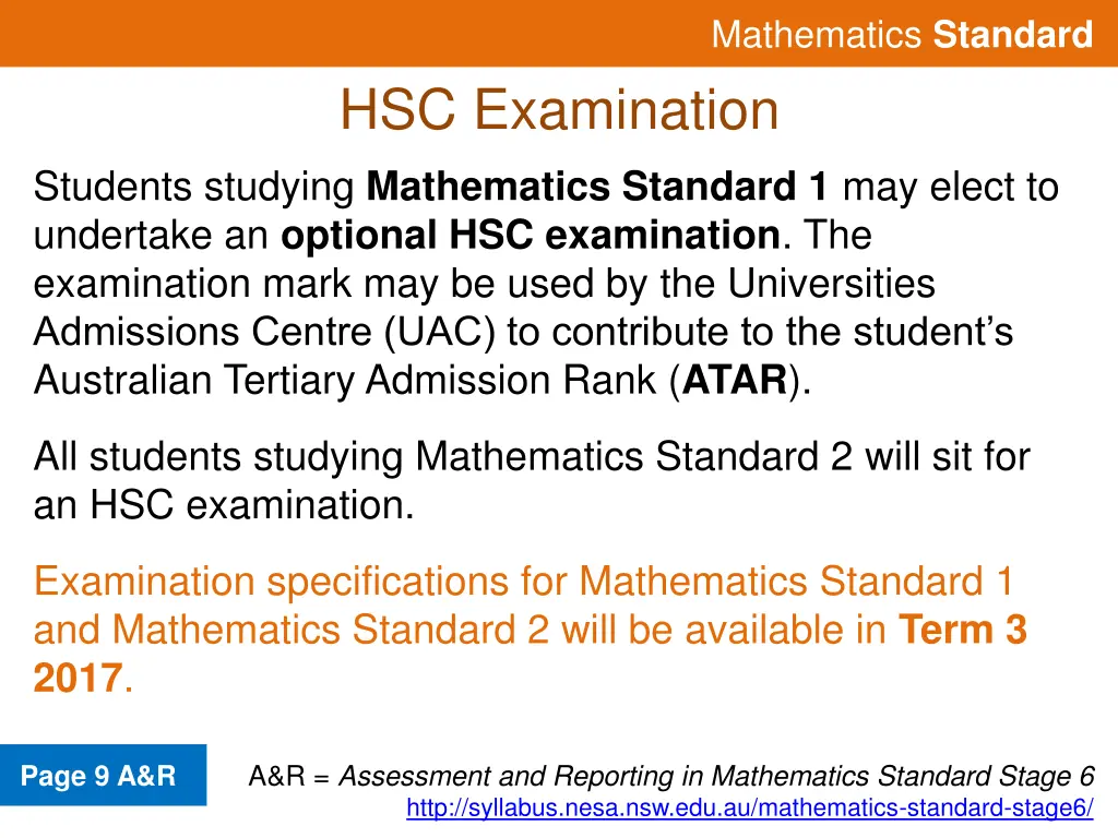 mathematics standard 22