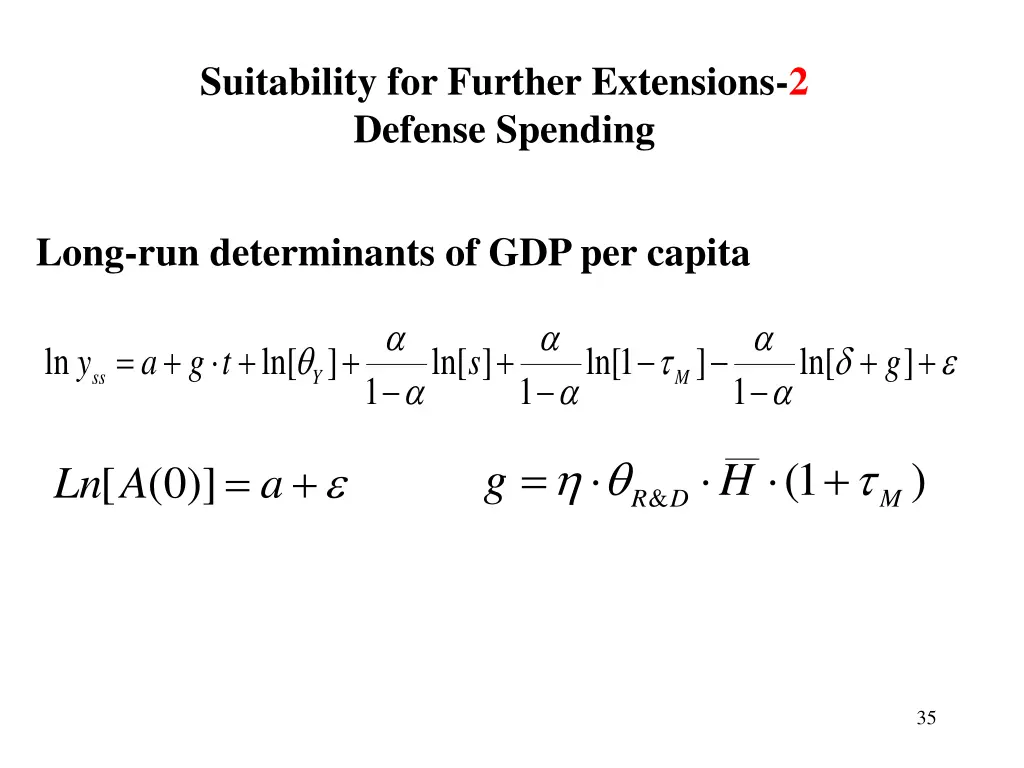 suitability for further extensions 2 defense 3